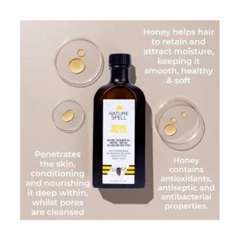 Nature Spell Natural Honey Oil 150ml 2