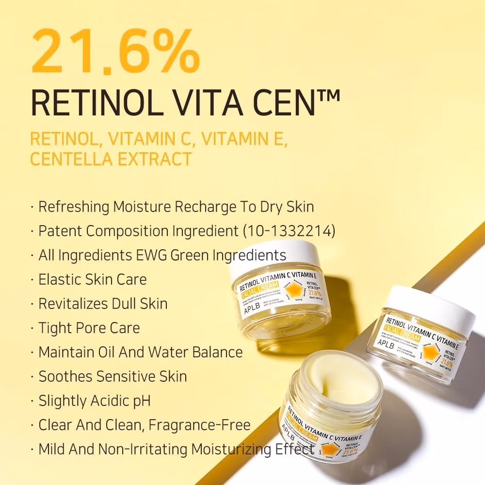 APLB Retinol Vitamin C And E Facial Cream 55ml 3