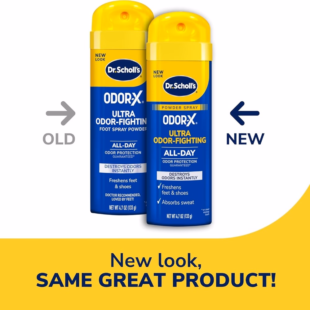 Dr Scholls Odor Fighting Foot Spray Powder 4.7oz 2