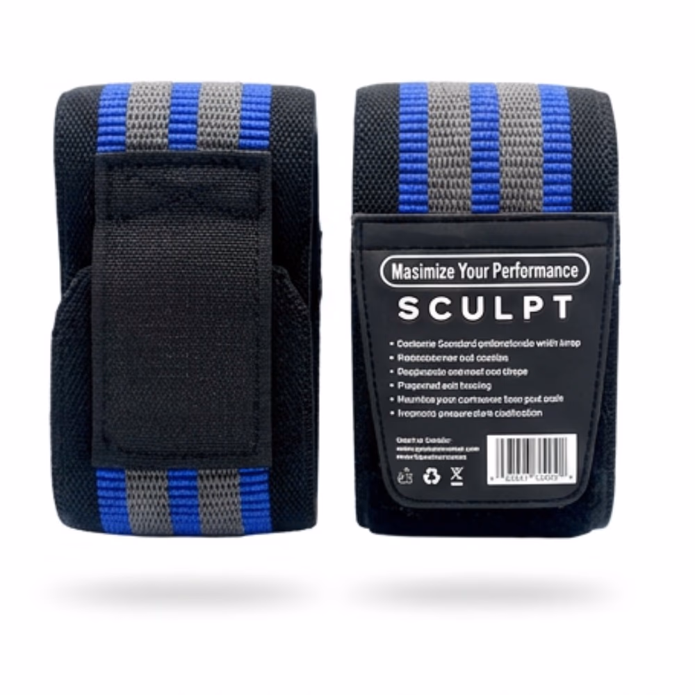 Sculpt Non Slip Knee Wrap Blue (6078) 4