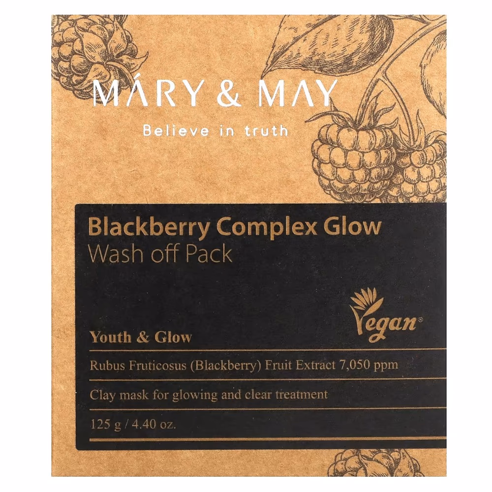 Mary & May Blackberry Glow Wash Off Pack 125g 2