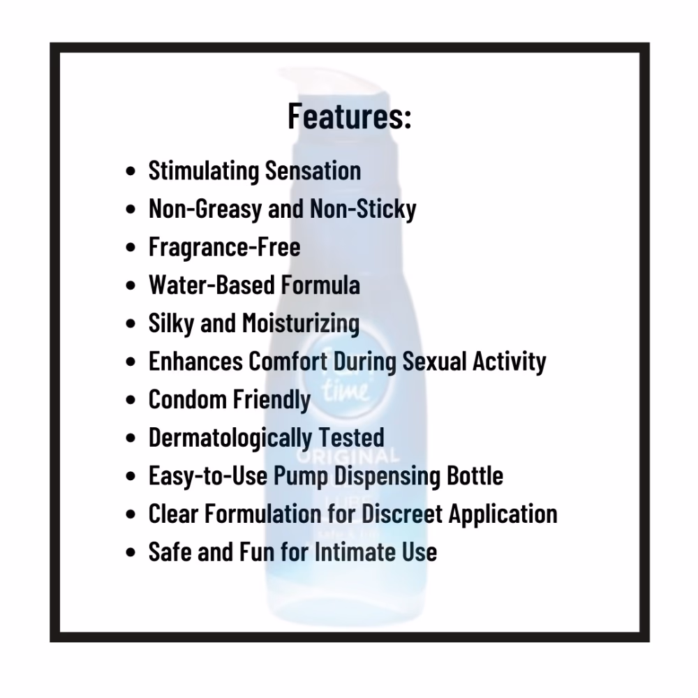 Fun Time Water Based Sensation Lubricant  Original 3