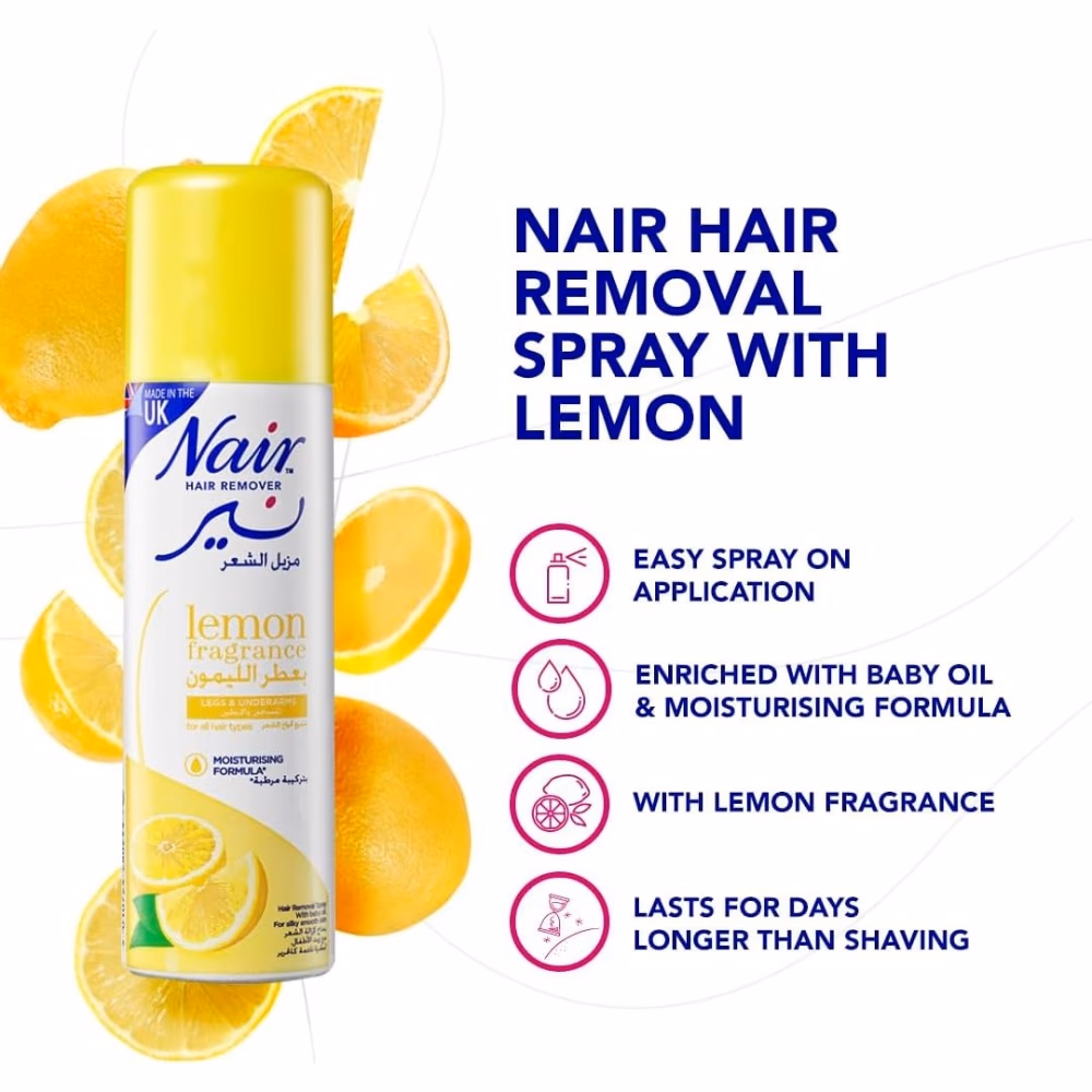 Nair Hair Removal Spray with Lemon 2