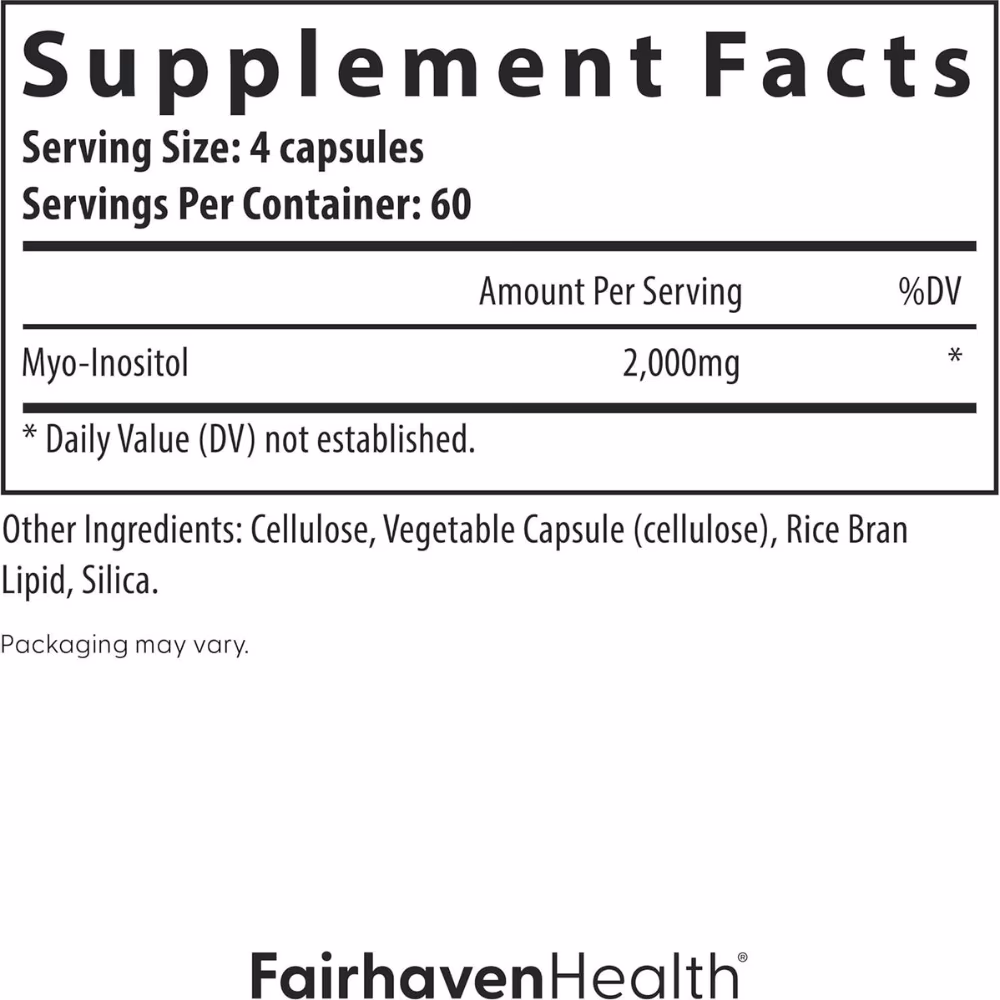 Fairhaven Health Myo-Inositol-240 Capsules 4