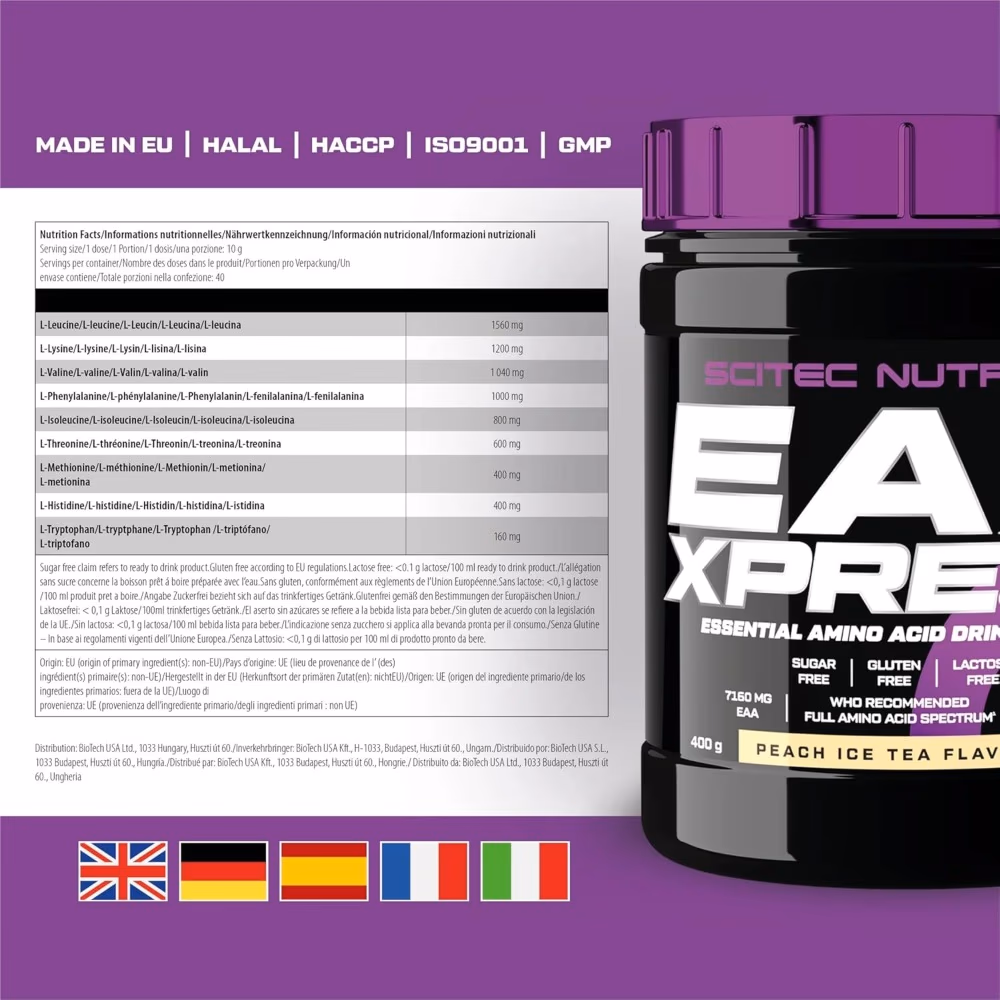Scitec EAA Xpress Peach Ice Tea 400g 3
