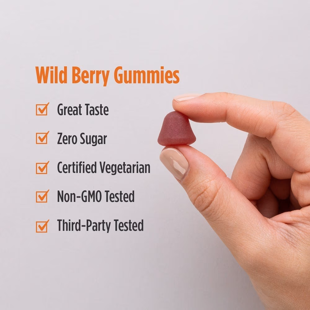 Nordic Zero Sugar Vitamin D3 1000IU 60 Gummies 5