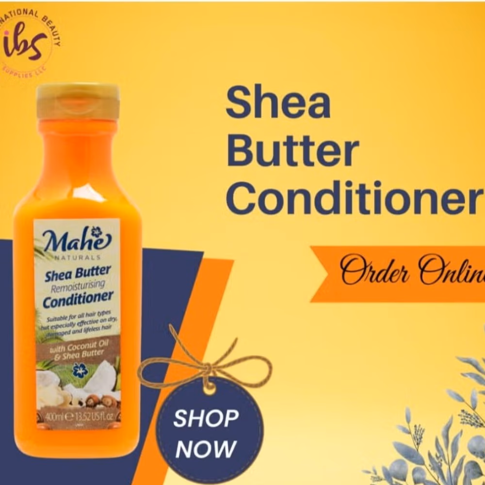 Mahe Naturals Shea Butter Remoisturizing Conditioner (400ML) 3