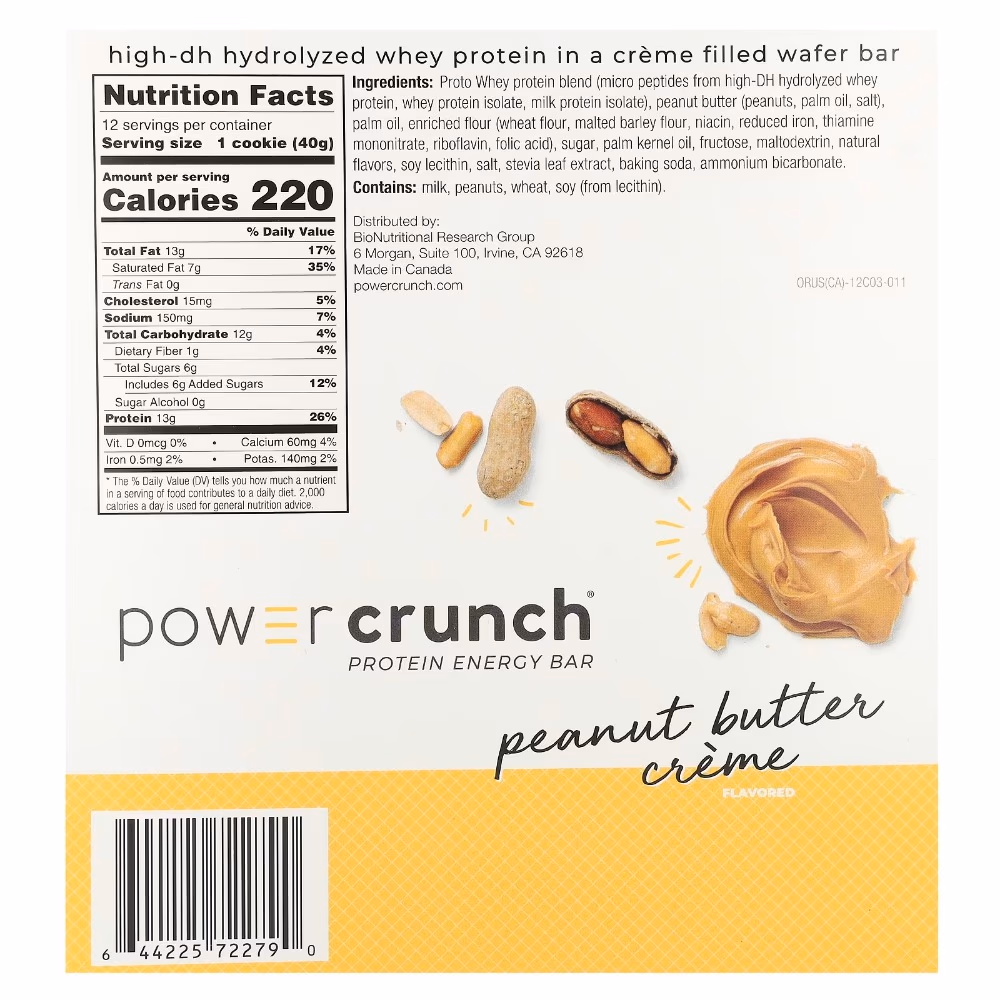 Power Crunch Bar Peanut Butter 60g 2