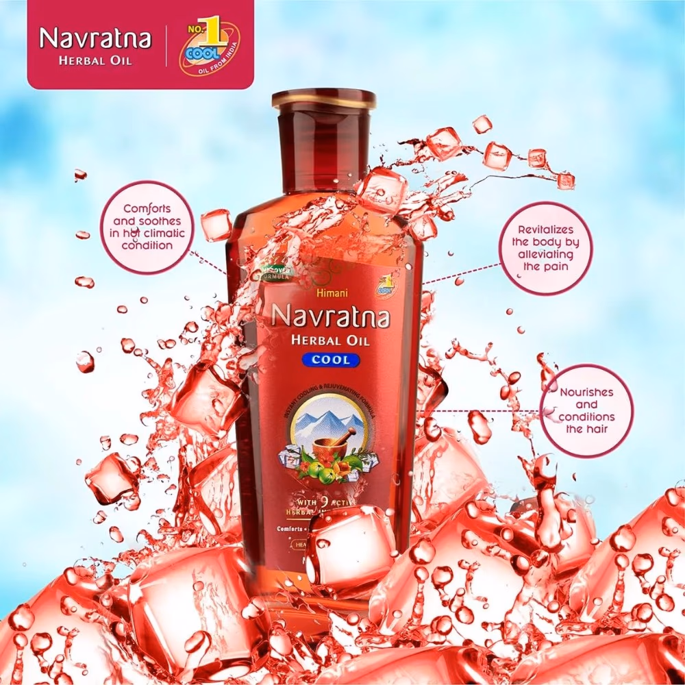 Navratna Cool Herbal Oil 200ml 2