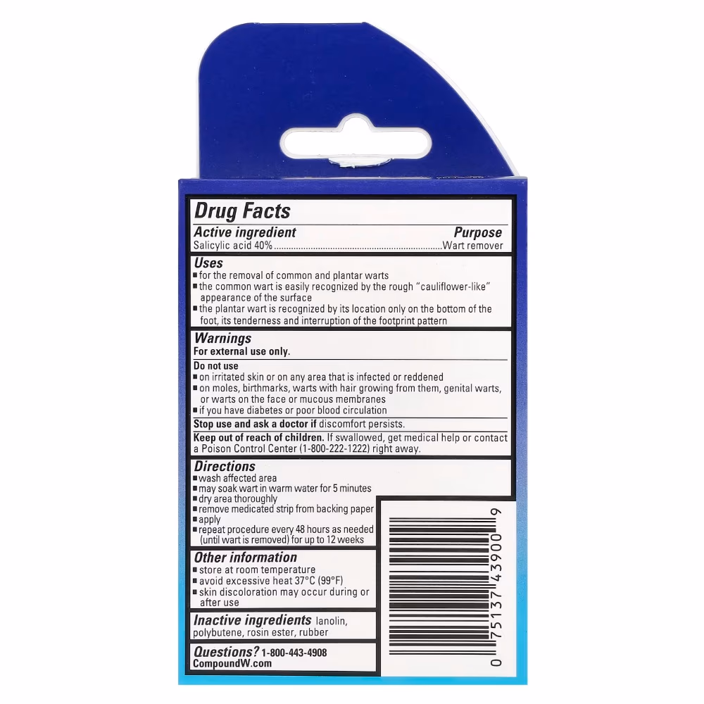Compound W Wart Remover Invisible Strips 2