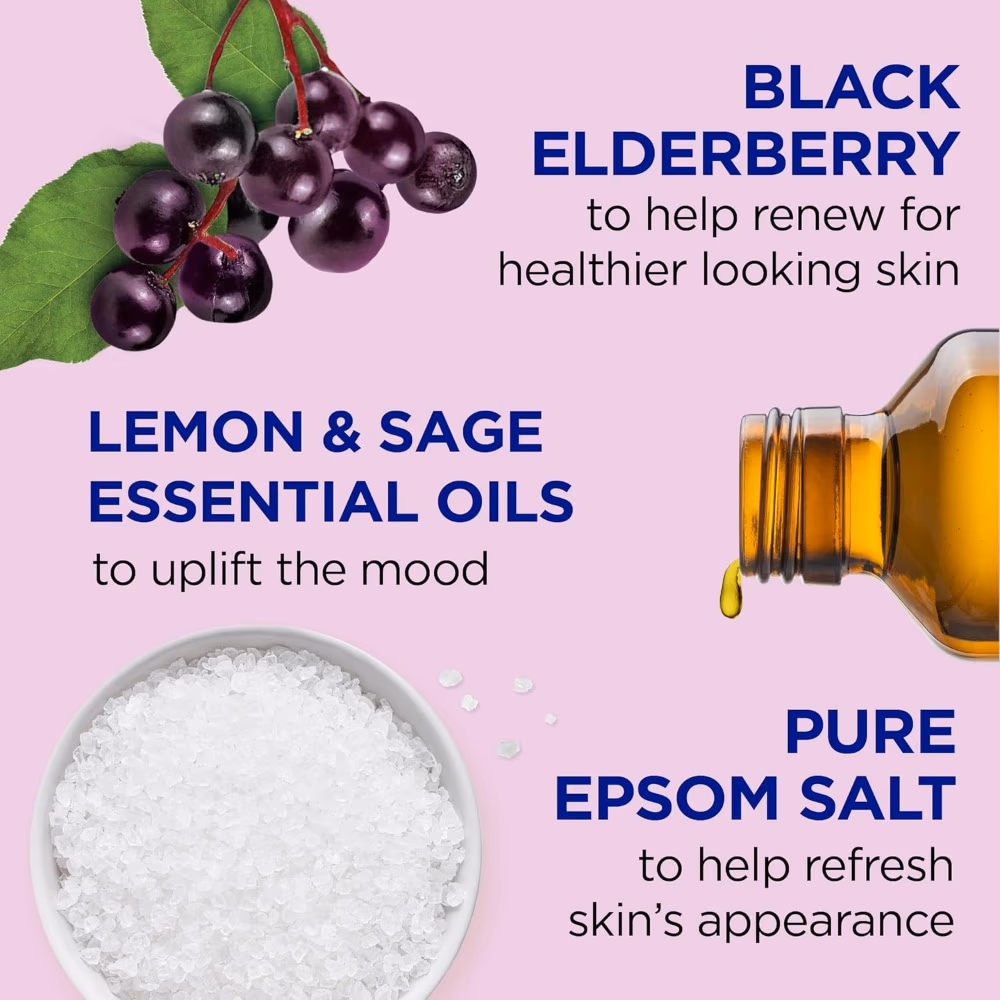 Dr Teal's Black Elderberry Foaming Bath 1000ml 2