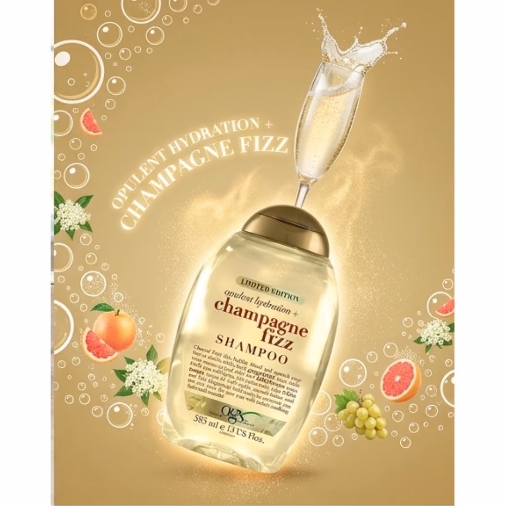 OGX Champagne Fizz Shampoo 385ml 3
