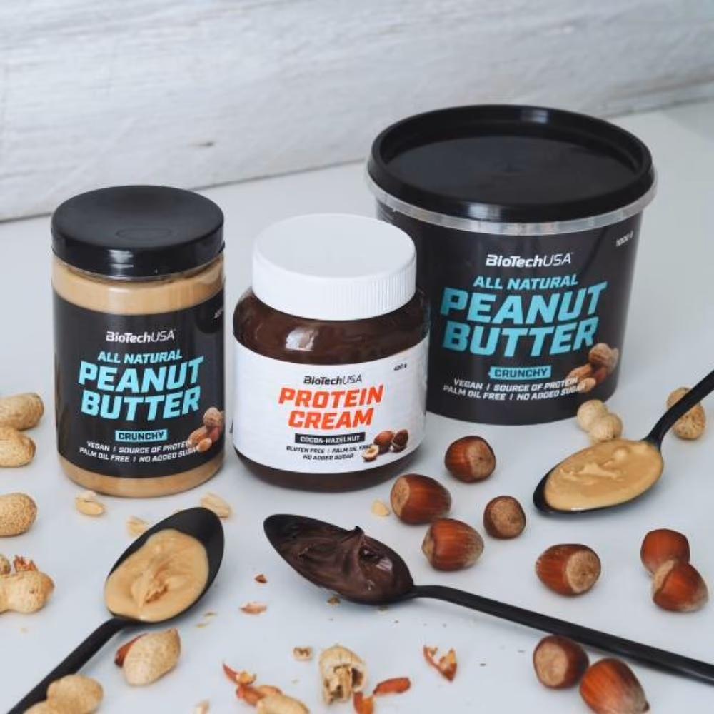 BioTech USA All Natural Peanut Butter Smooth 1000gm 3