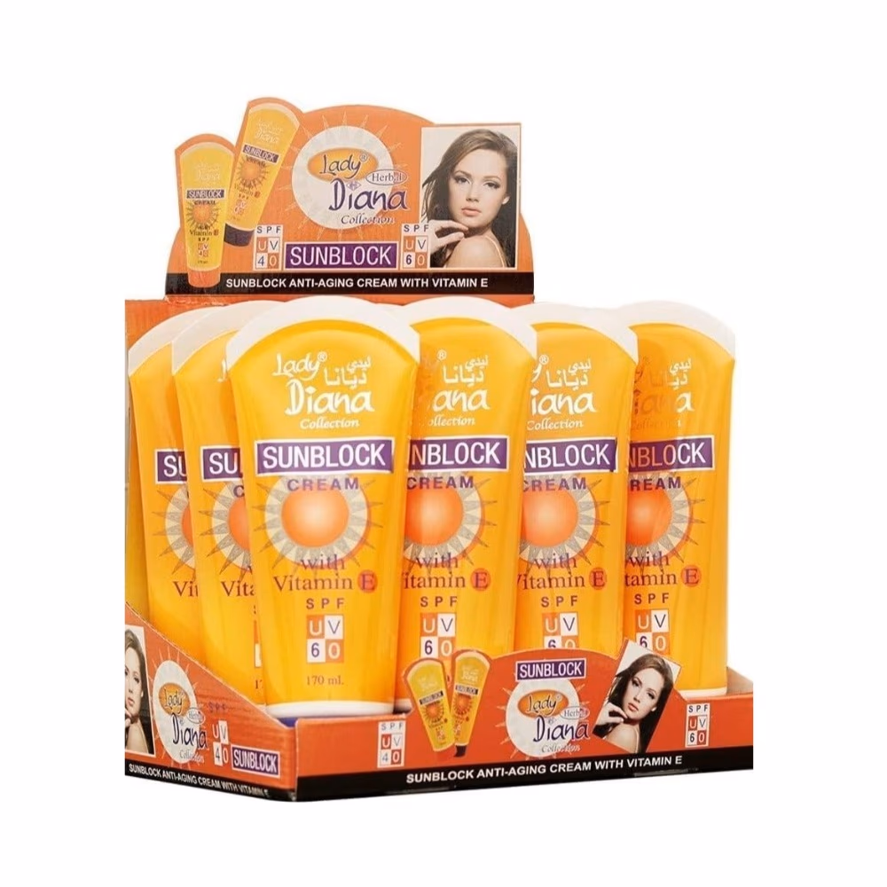 Lady Diana Sunblock Cream Spf60 170ml 3