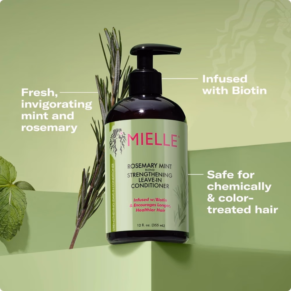 Mielle Rosemary Mint Strengthening Leave-In Conditioner 355ml 2