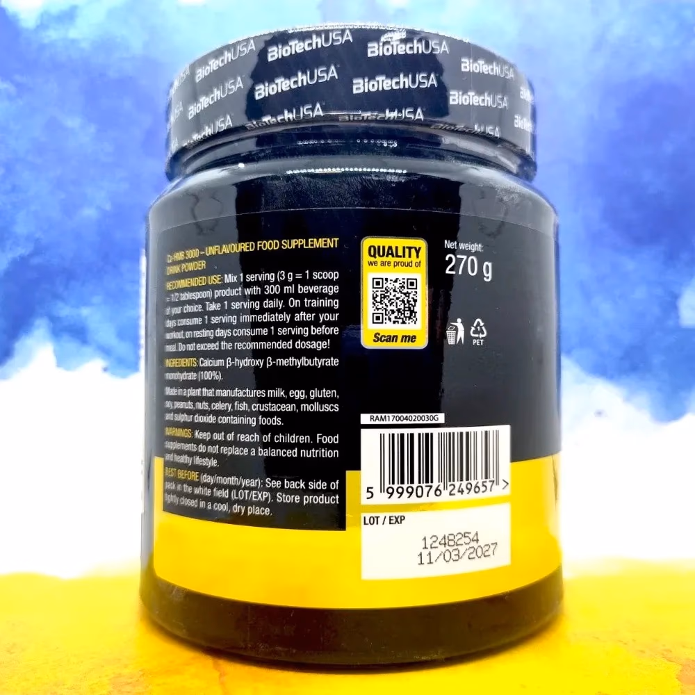 BioTechUSA CA HMB 3000 Powder Unflavoured 270g 2