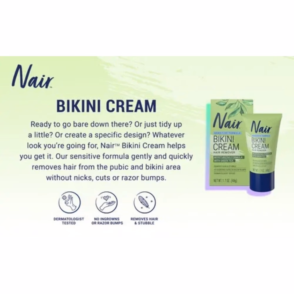 Nair Sensitive Formula Bikini Cream 48g 3