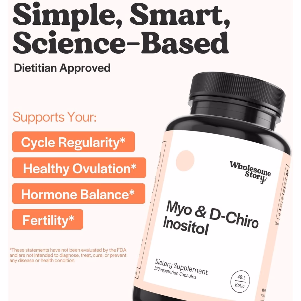 Wholesome Story Myo & D-Chiro Inositol Capsules 120s 2