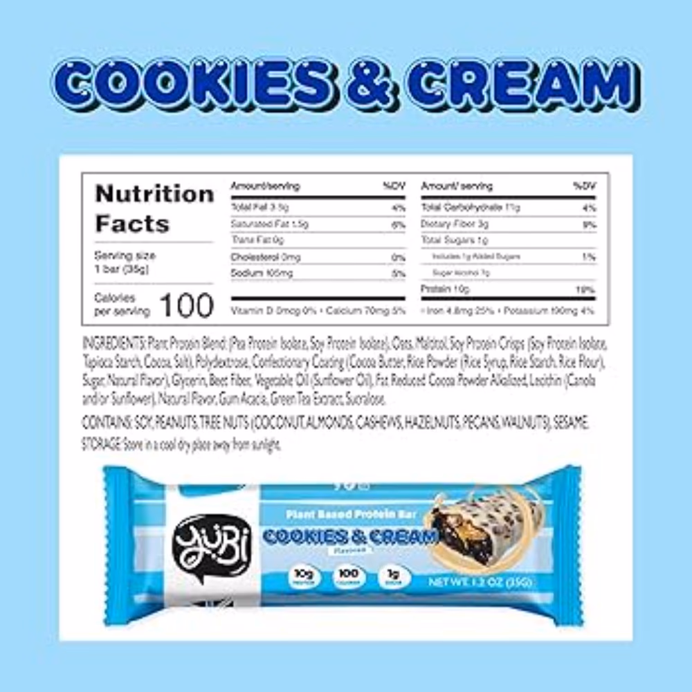 Yubi Protein Bar Cookies And Cream 35g 2