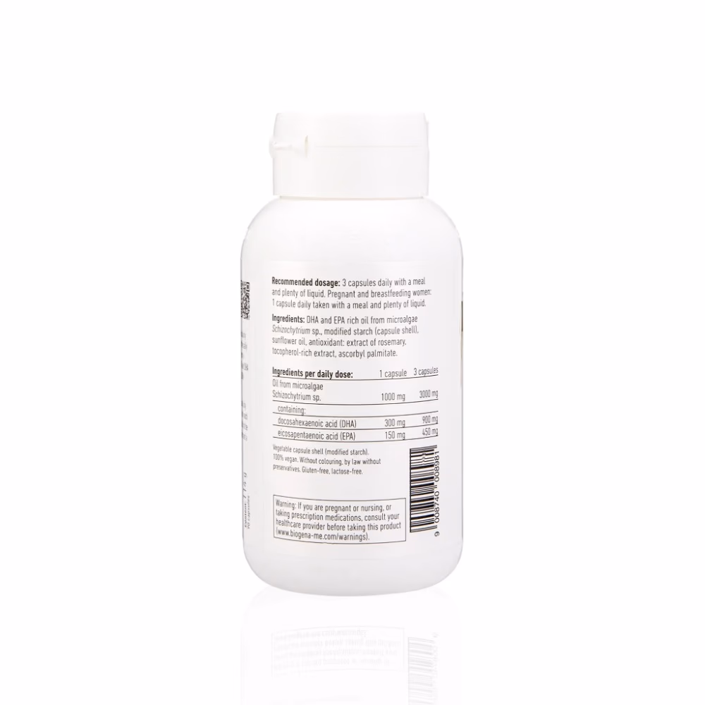 Biogena Omega 3 DHA & EPA 450 Vegan 90 Capsules – Plant-Based Omega-3 Supplement 3