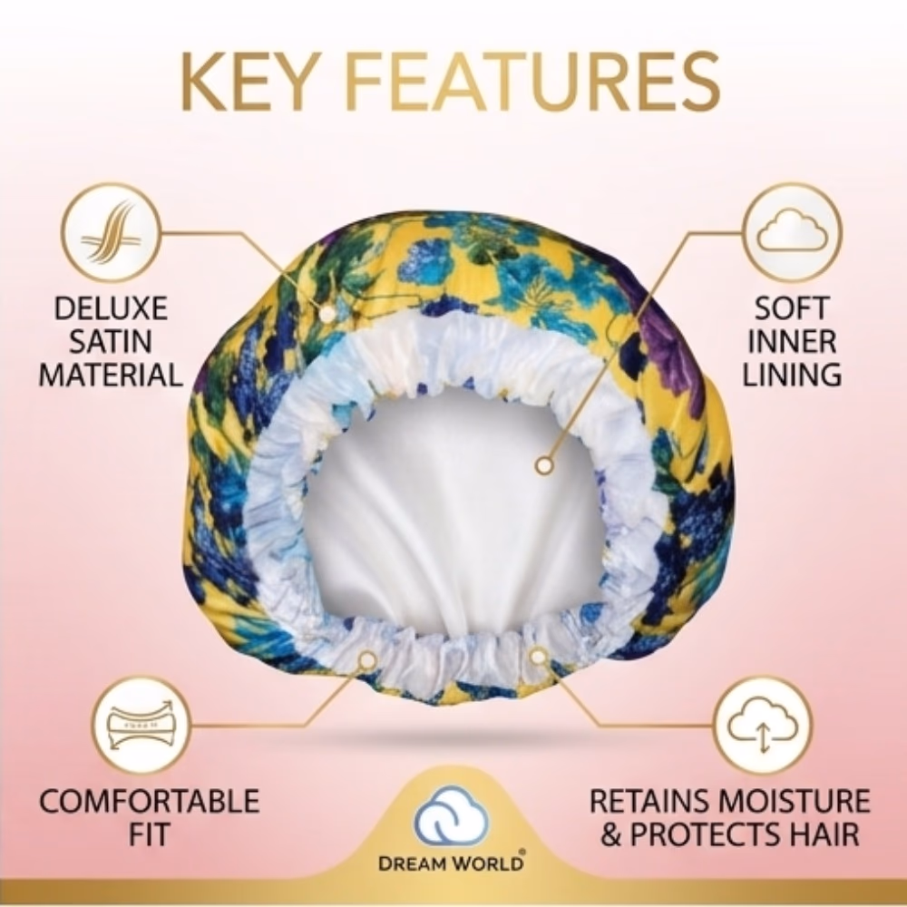 Dream World Satin Sleep Cap DRE089 3