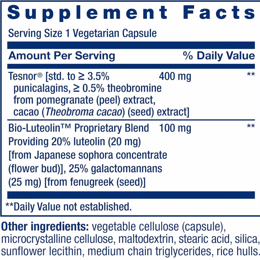 Life Extension Testosterone Elite 30 Vegetarian Capsules 3