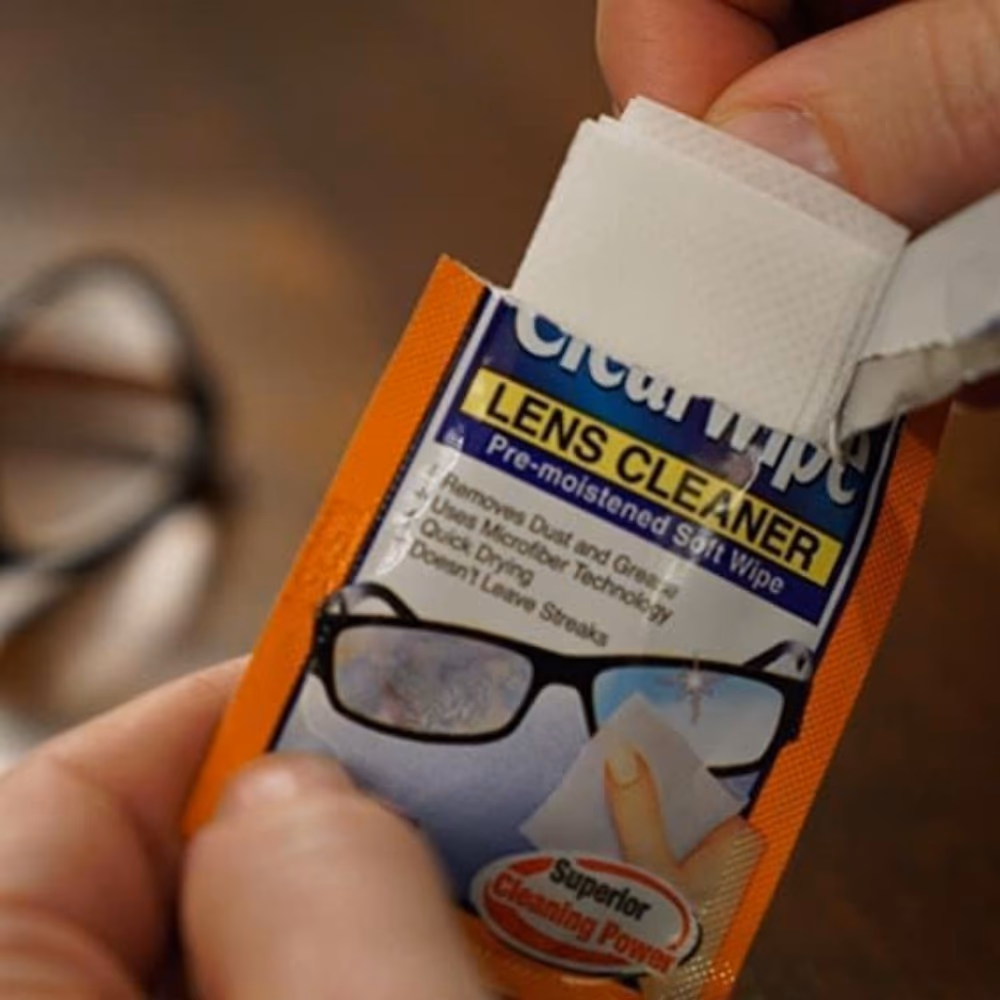 Clear Lens Cleaner Wipes 20s 2