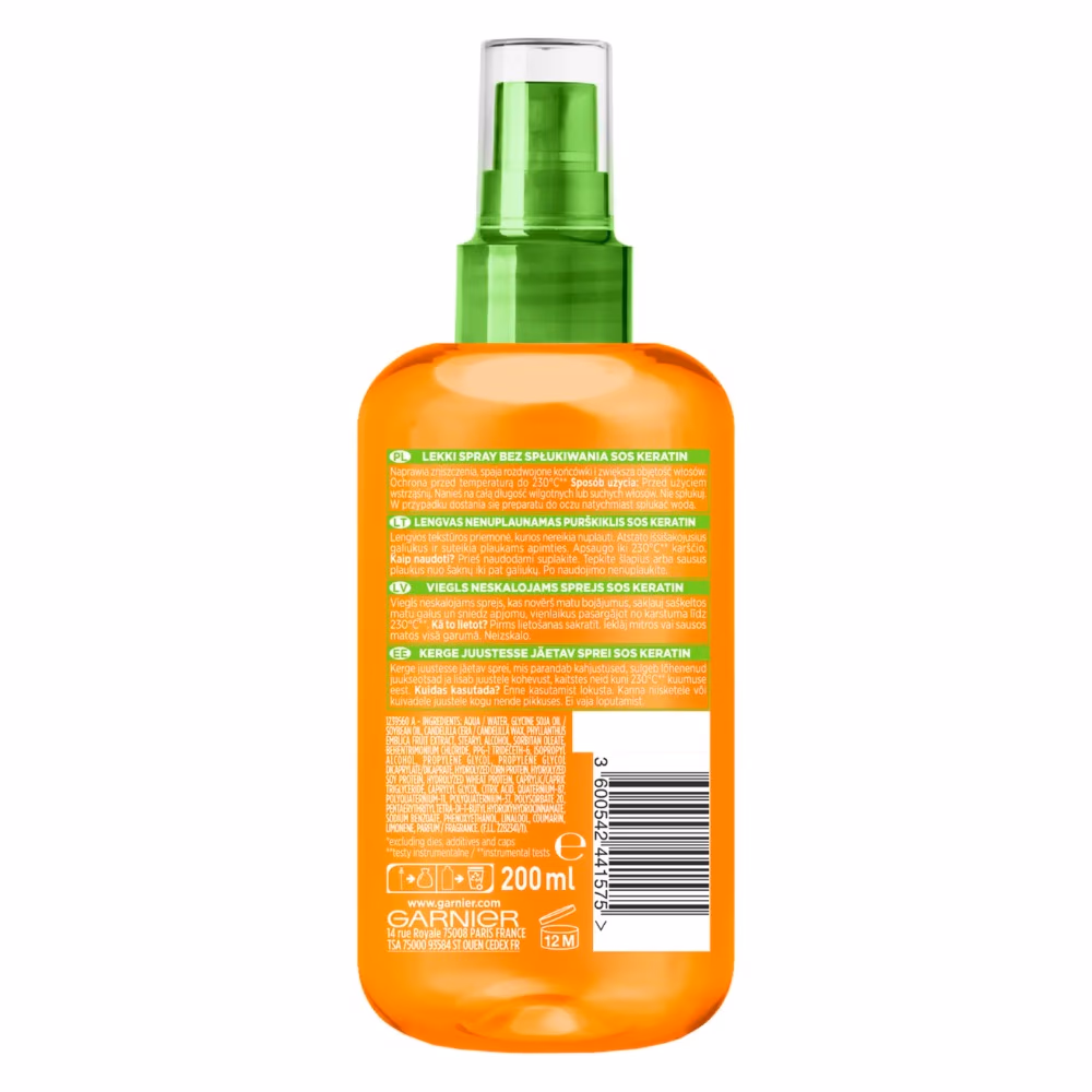 Garnier Fructis SOS Keratin Spray Serum 200ml 2