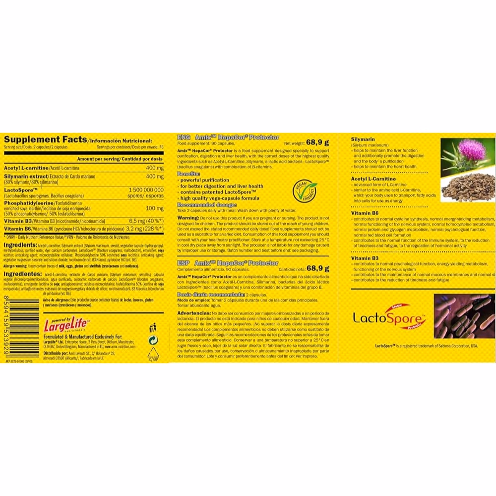 Amix Hepacore Protector 90 Vege capsules 2