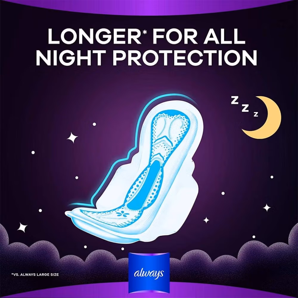 Always Night Dreamz Maxi Thick (Black Violet) - 24 pads 4