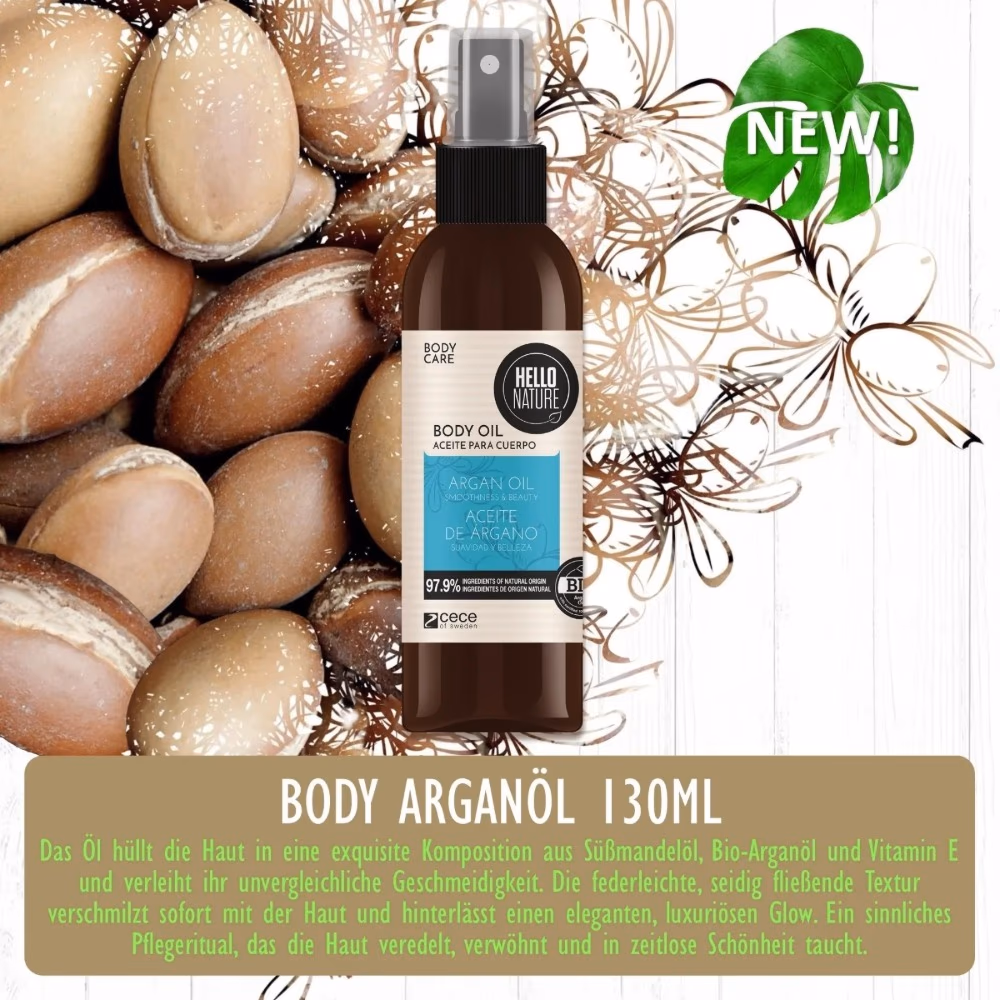 Hello Nature Argan Body Oil 130ml 3
