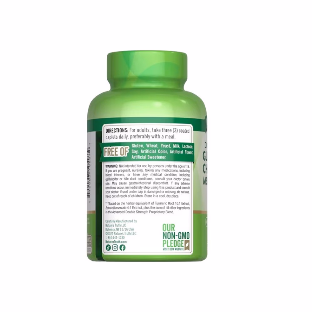 Nature's Truth Glucosamine Chondroitin MSM Turmeric 90 Capsules 3