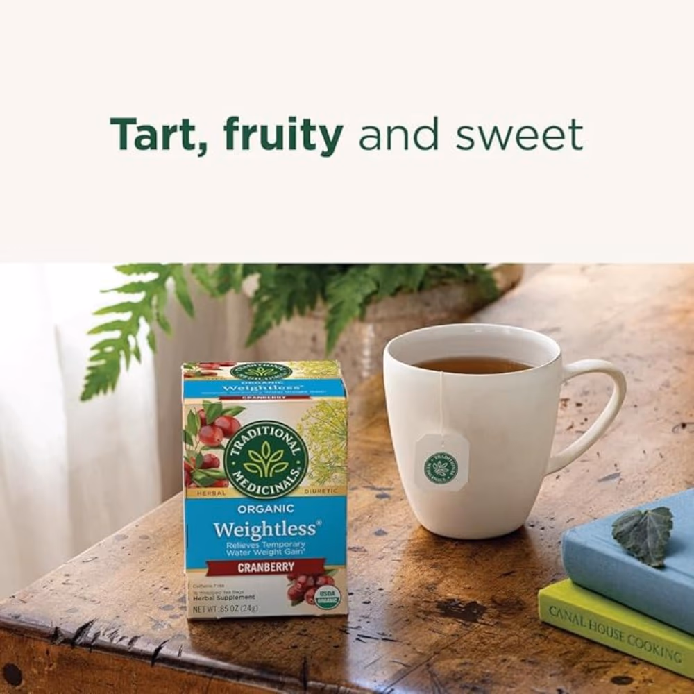 Traditional Organic Weightless Cranberry Tea Bags 16s  3