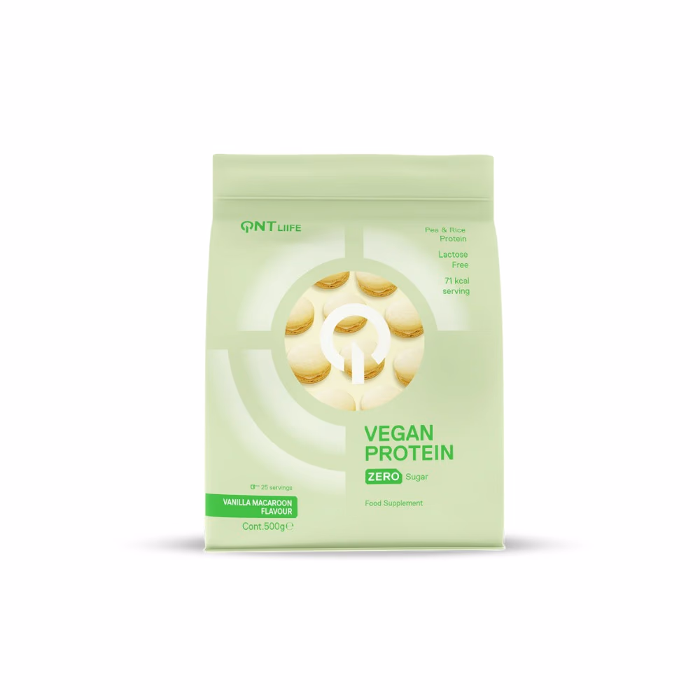 QNT Liife Vegan Protein Vanilla Macaroon Flavor 500g 2