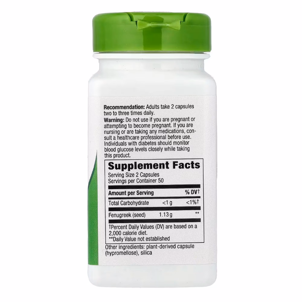 Natures Way Fenugreek Seed -100 Capsules 2