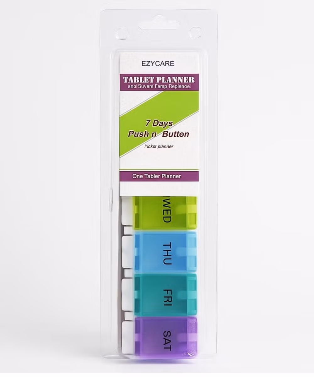 Ezycare 7 Days Push N' Button Tablet Planner  2