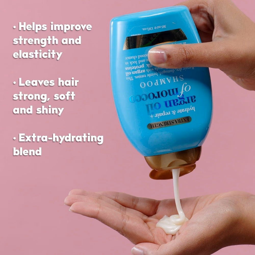 OGX Hydrate & Repair Argan Moroccan Shampoo 385ML 2