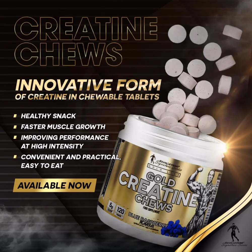 Kl Gold Creatine Chews Blue Raspberry 120 Tablets 3