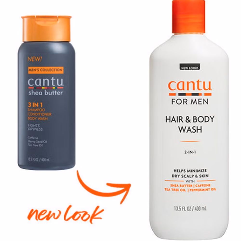 Cantu Shea Butter Men's 3-in-1 Shampoo, Conditioner & Body Wash – 400ml 2