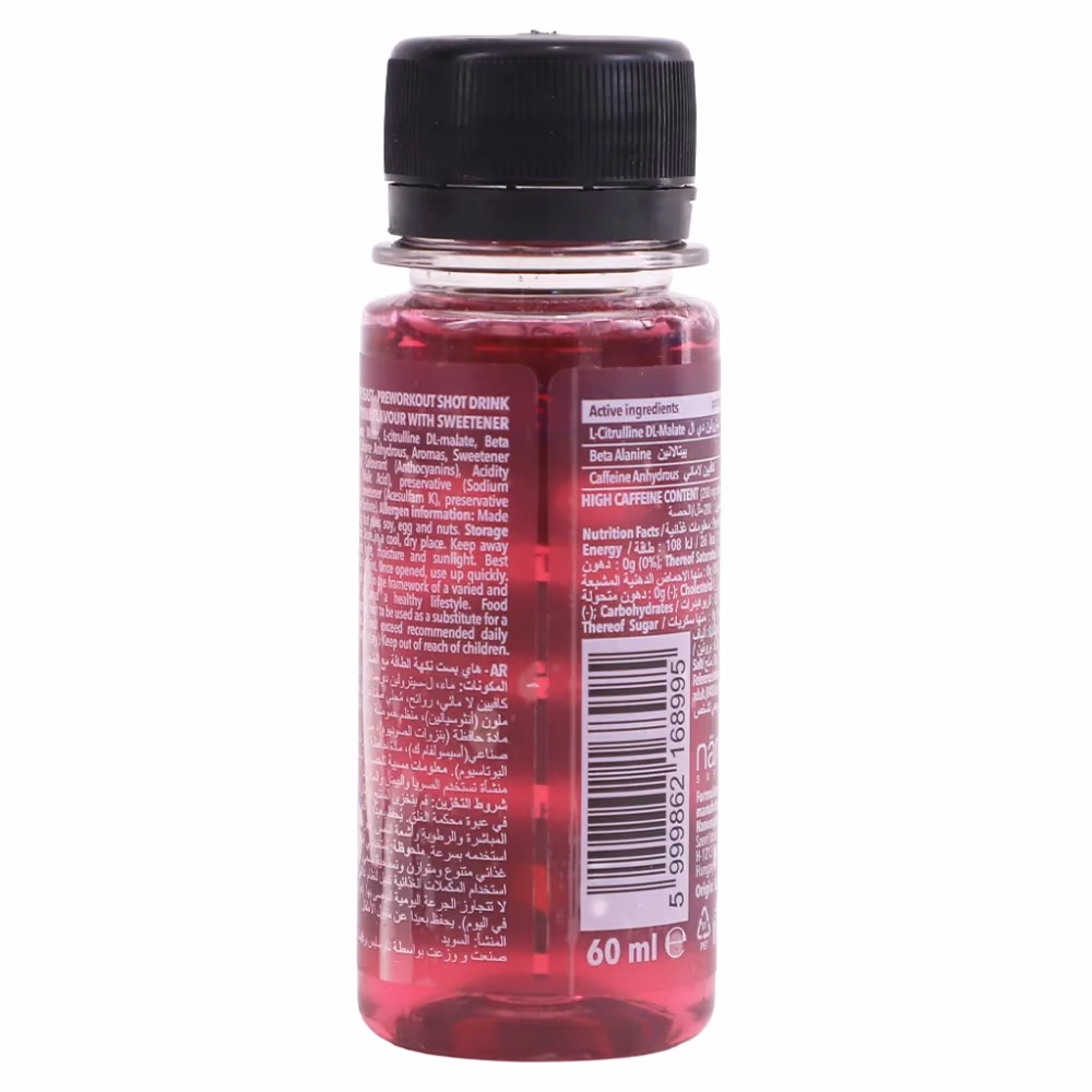 Nano Hype Beast Pre Workout Shot Energy 60ml 2