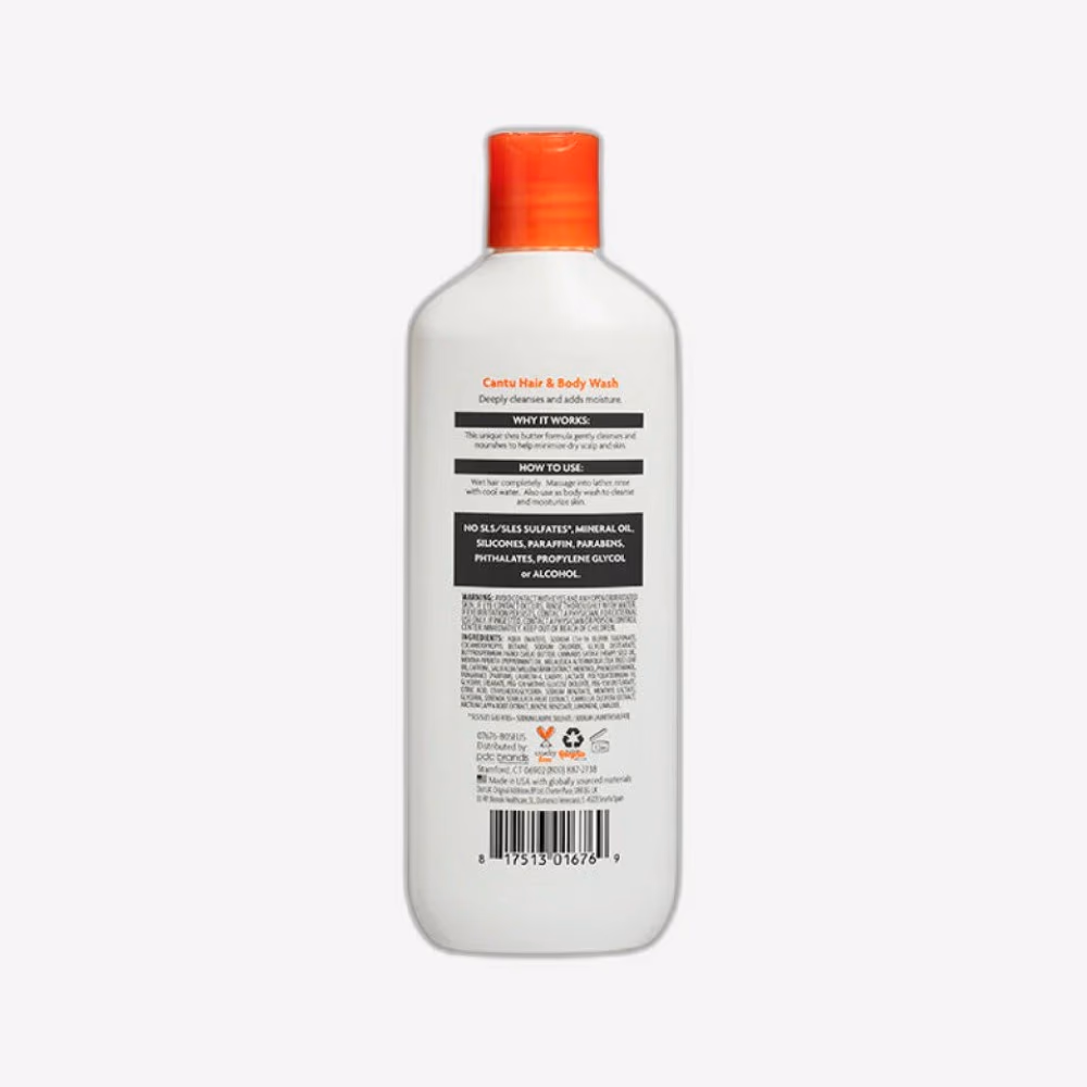 Cantu Shea Butter Men's 3-in-1 Shampoo, Conditioner & Body Wash – 400ml 3