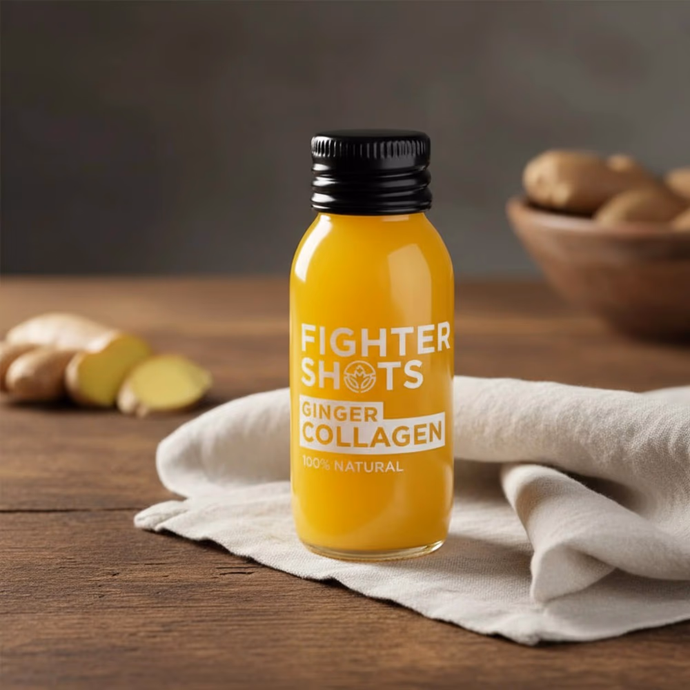 Fighter Shots Ginger Collagen Shot 60Ml 2