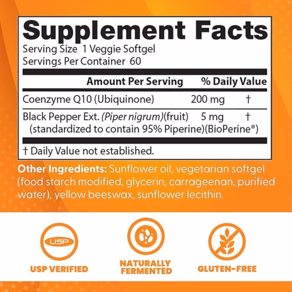 Doctor's Best CoQ10 200mg, 60 Softgels 4