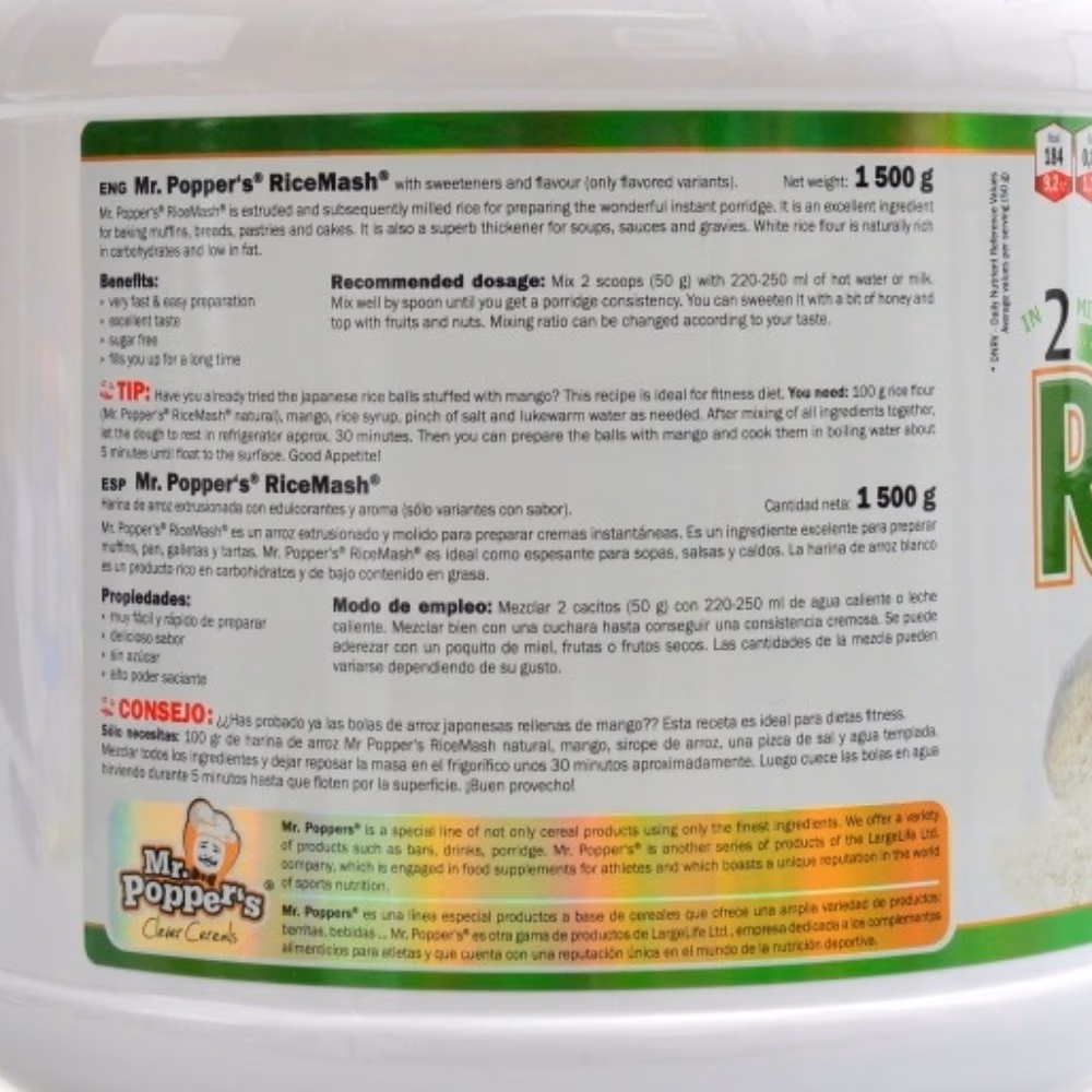 Amix Rice Mash Powder Double Choco Coconut 1.5kg 4