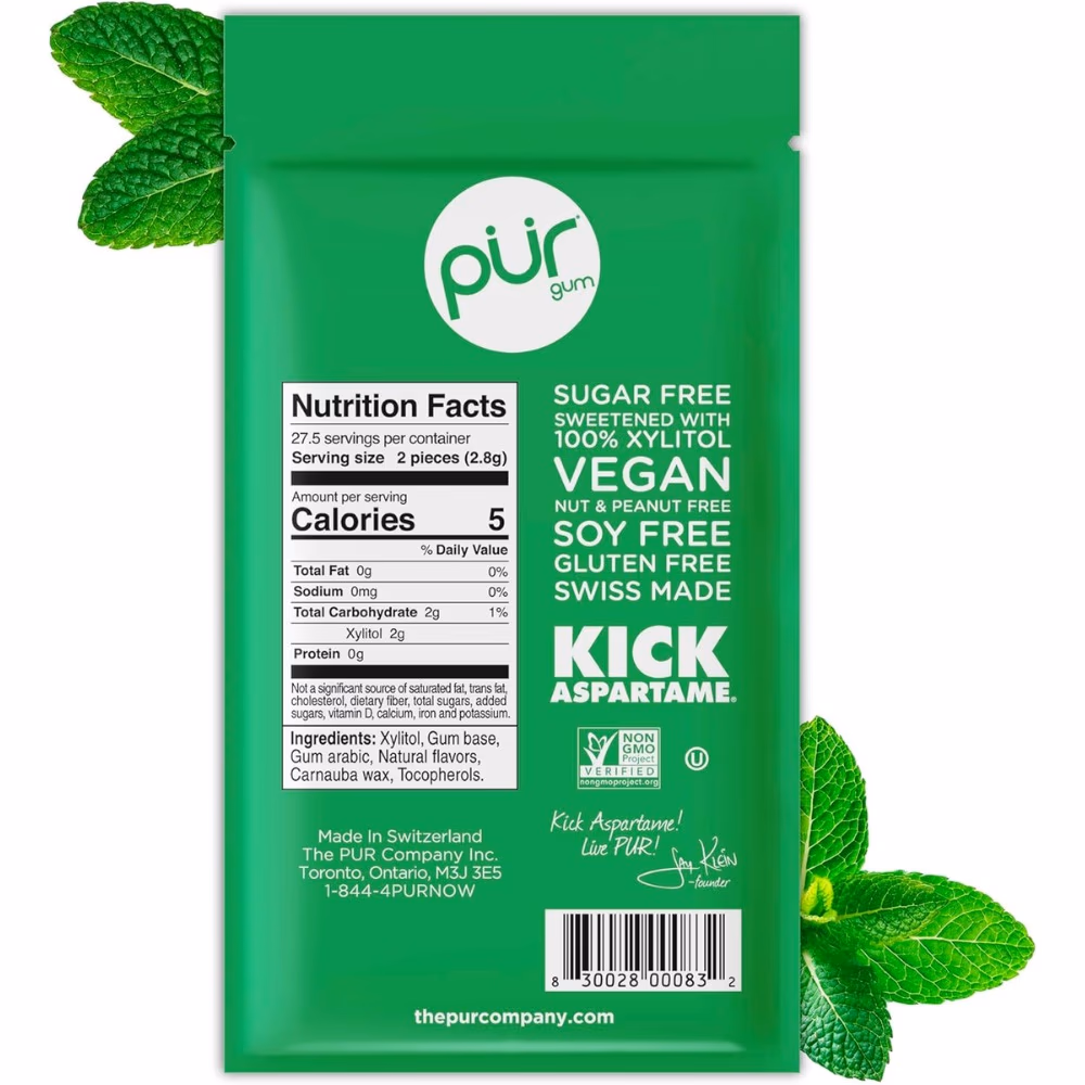 The PUR Company Gum Spearmint 55 Pieces 2