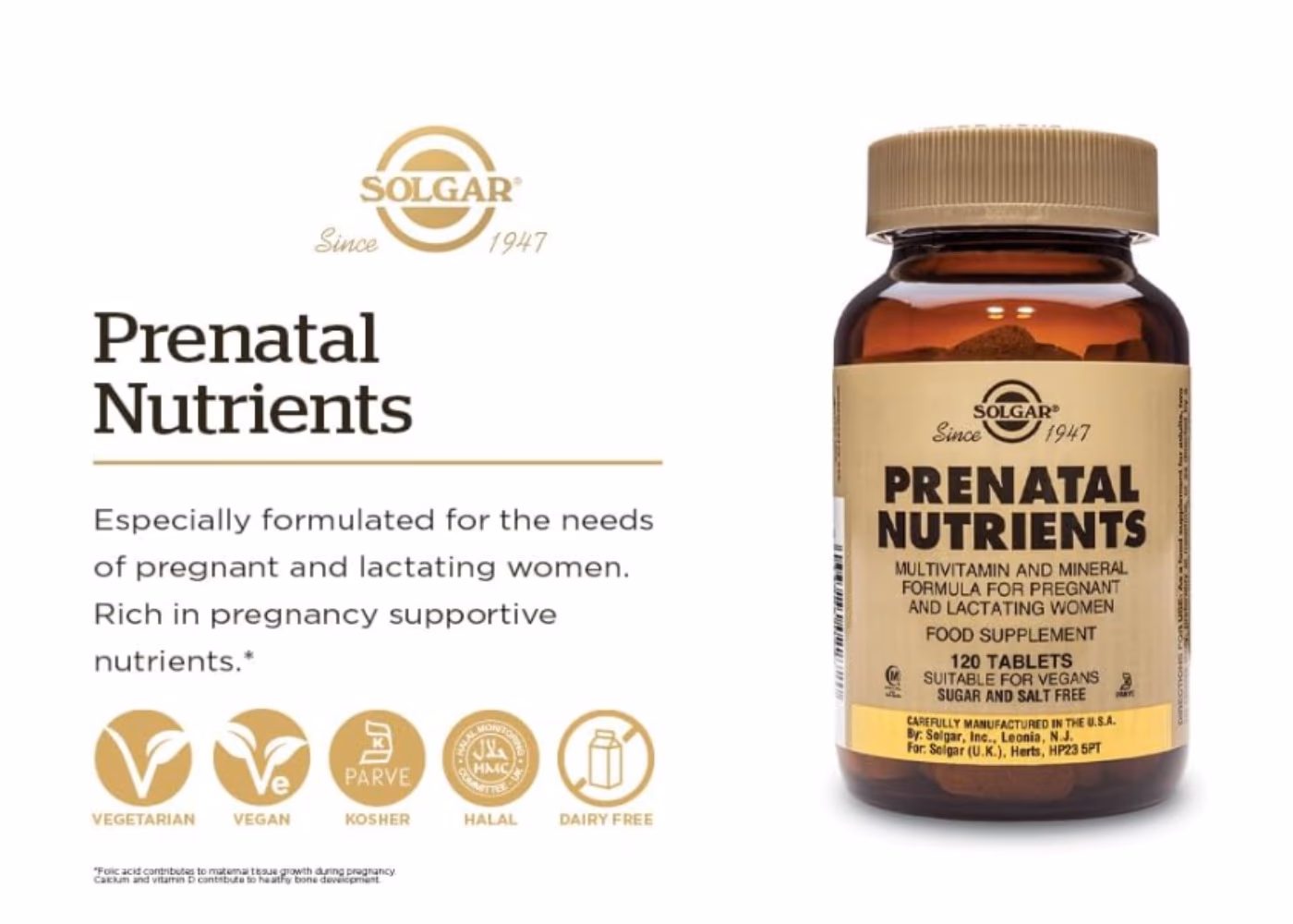 Solgar Prenatal Nutrients – 120 Tablets 2