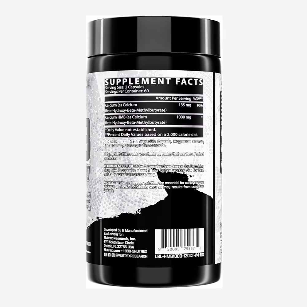 Nutrex HMB 1000 mg 120 Capsules – HMB Supplement 2