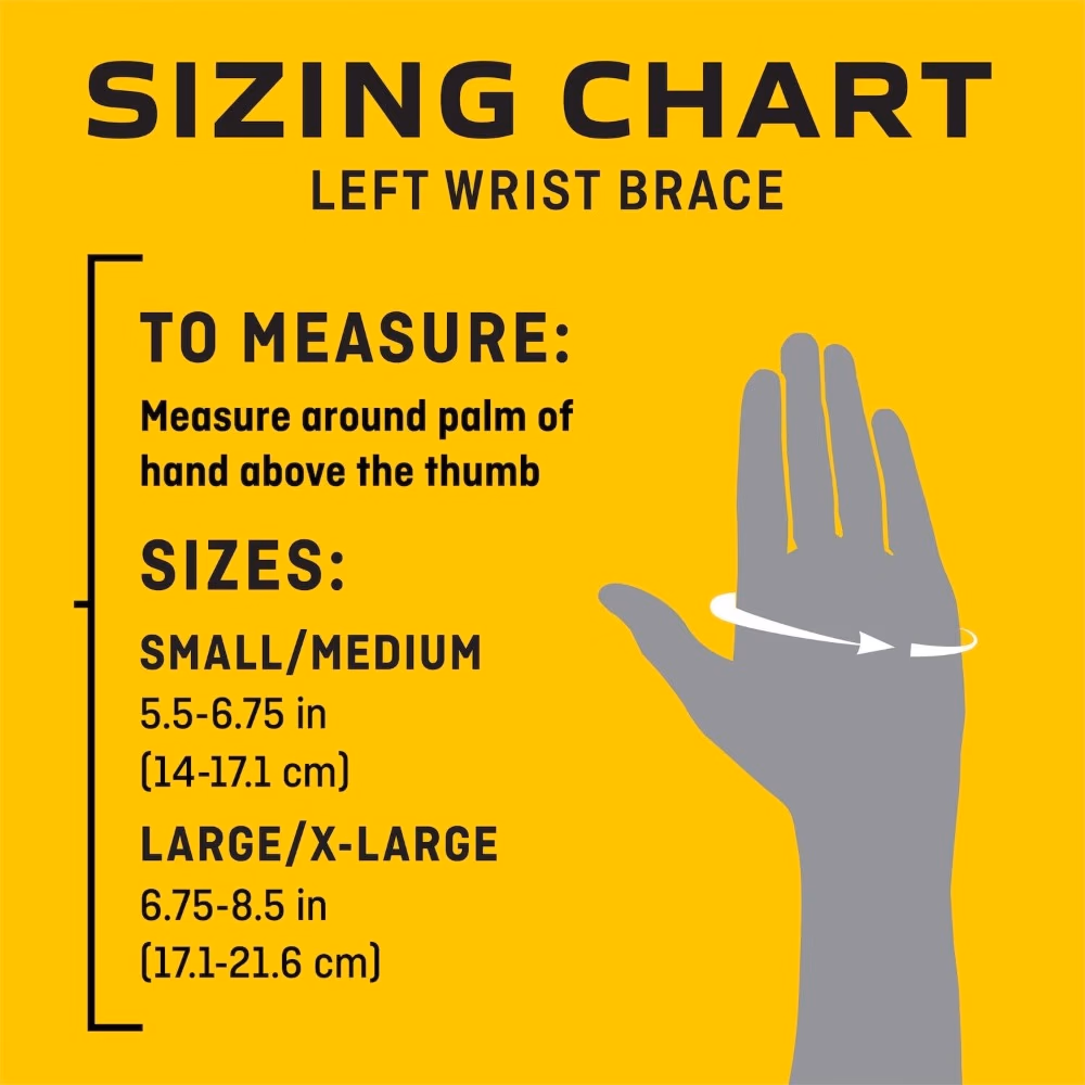 3M Futuro Wrist Compression Stabilizing Brace (48401) - Left Hand - Small/Medium Size - 1 Wrist Brace 3
