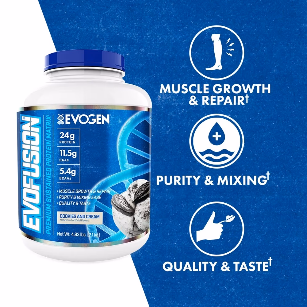 Evogen Evofusion Cookies & Cream Protein Powder – 4.6 lb 3