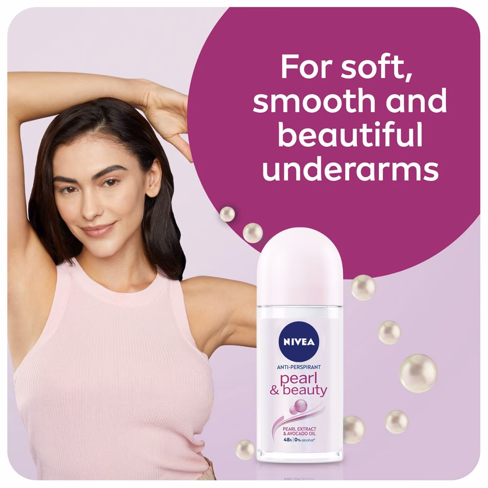 Nivea Pearl And Beauty Roll-On Deodorant 50ml 4